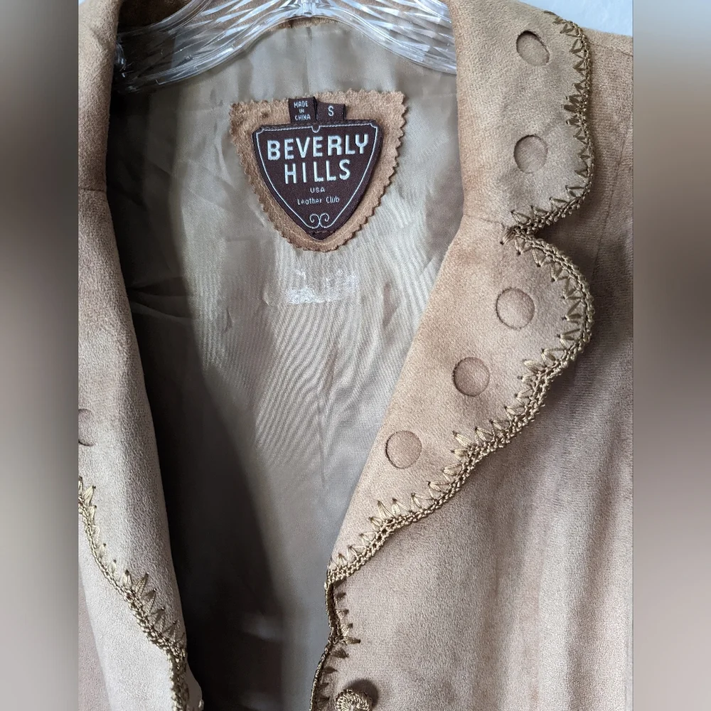 Beverly hills USA leather club size S jacket - Picture 2 of 8